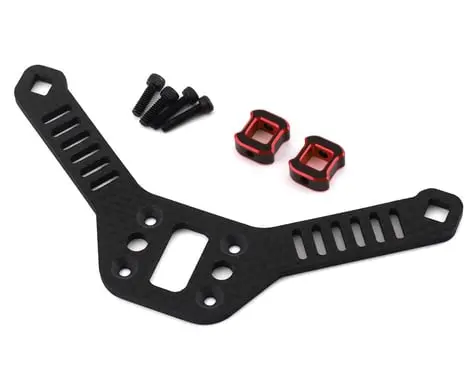 Dragrace Concepts Dr10 Carbon Fiber 24Mm Extended Rear Body Mount Kit (Red) 1