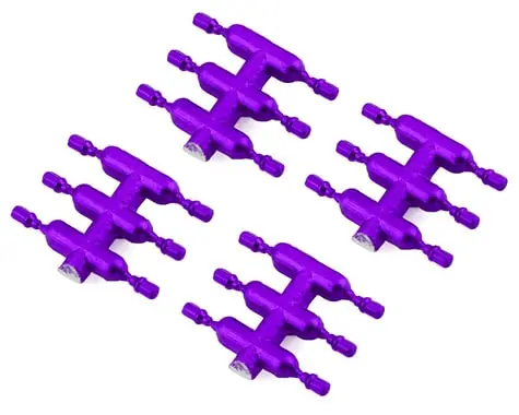 Ds Racing Drift Element Scale Lug Nuts (Purple) (24) (Short) 1