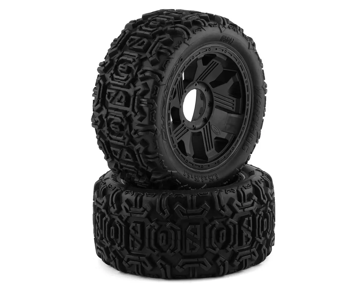 Duratrax Warthog 5.7" Pre-Mounted Tire (Black) (2) W/24Mm Hex 8S (Kraton/X-Maxx) 1
