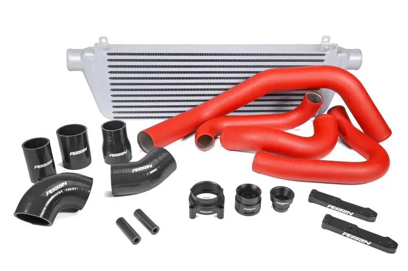 Perrin Front Mount Intercooler Kit Red / Silver - Fits 22-25 Subaru Wrx 1
