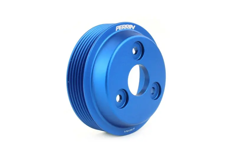 Perrin Lightweight Water Pump Pulley Blue - Fits 22-26 Subaru Wrx / 21-25 Crosstrek / 20-25 Lgt/Obxt/Fxt 1