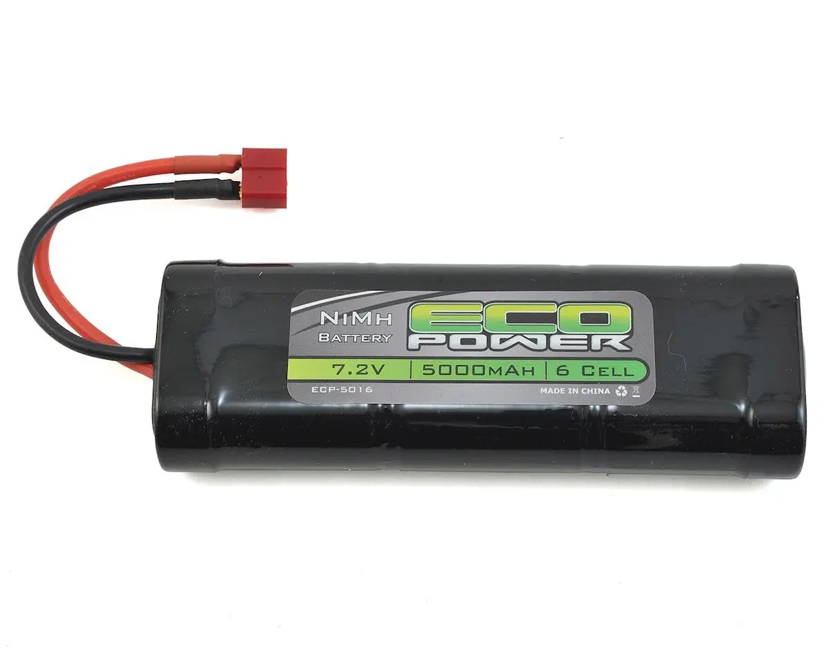 Ecopower 6-Cell Nimh Stick Pack Battery W/T-Style Connector (7.2V/5000Mah) 1