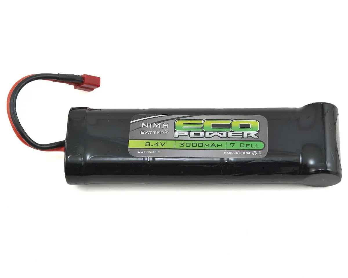 Ecopower 7-Cell Nimh Stick Pack Battery W/T-Style Connector (8.4V/3000Mah) 1