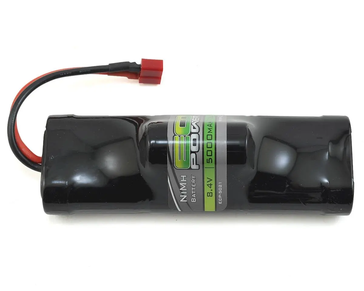 Ecopower 7-Cell Nimh Hump Battery Pack W/T-Style Connector (8.4V/5000Mah) 1