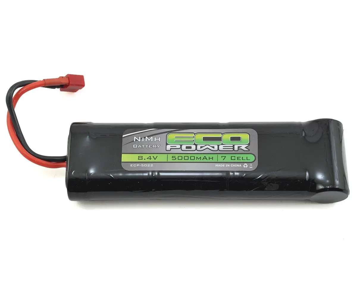 Ecopower 7-Cell Nimh Stick Pack Battery W/T-Style Connector (8.4V/5000Mah) 1