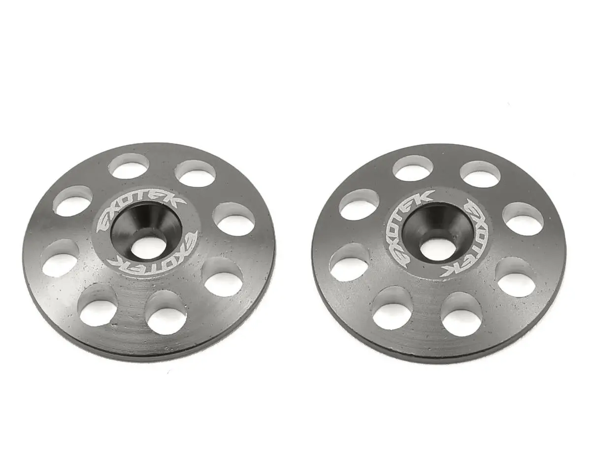 Exotek 22Mm 1/8 Xl Aluminum Wing Buttons (2) (Gun Metal) 1