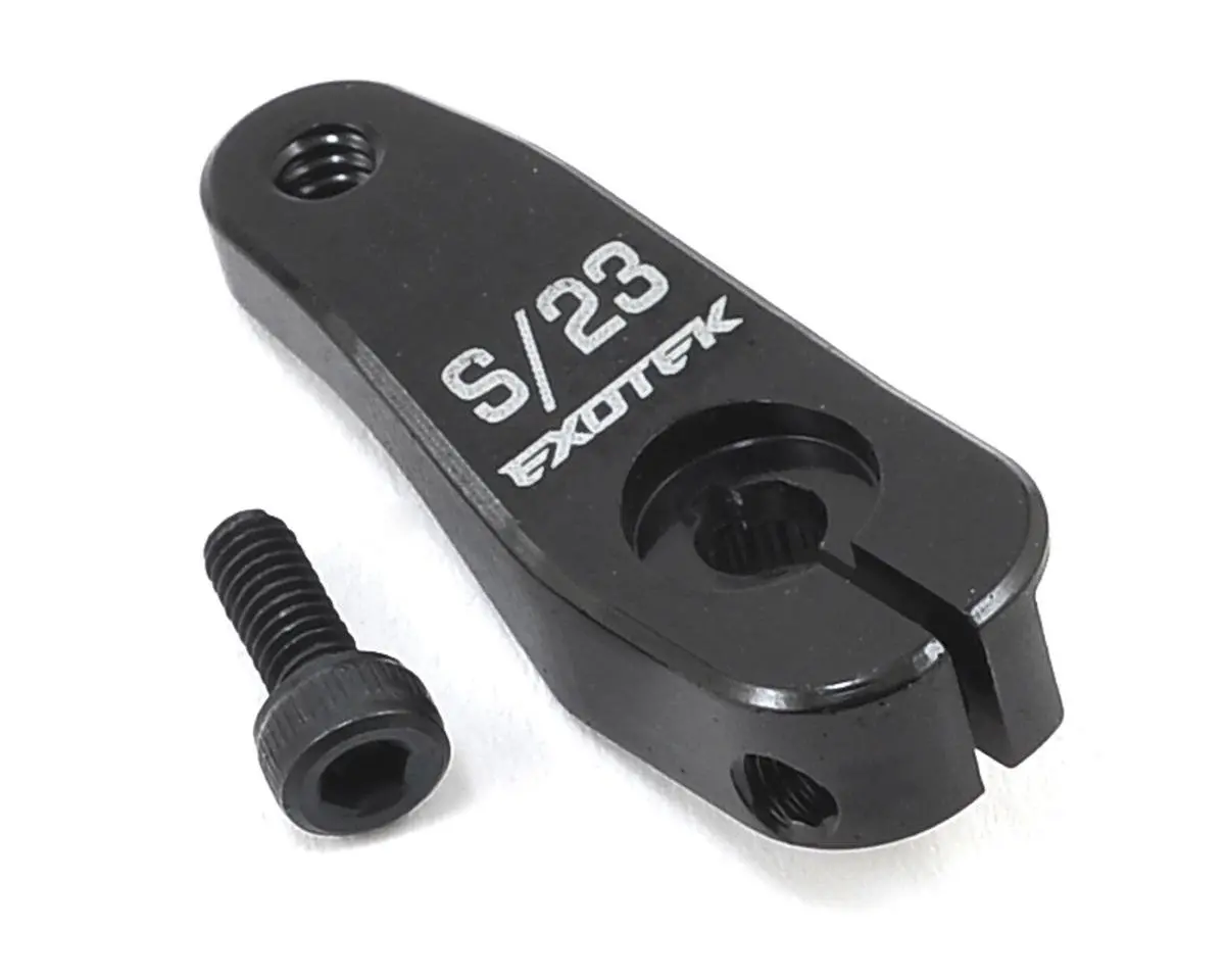 Exotek Aluminum Tlr 22 Series Hd Clamping Servo Horn (Black) 1