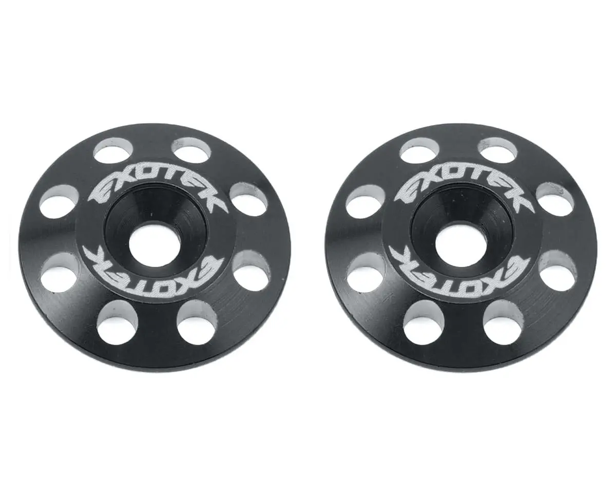 Exotek Flite V2 16Mm Aluminum Wing Buttons (2) (Black) 1