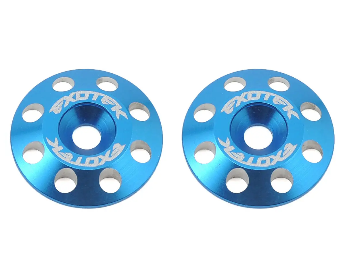 Exotek Flite V2 16Mm Aluminum Wing Buttons (2) (Blue) 1