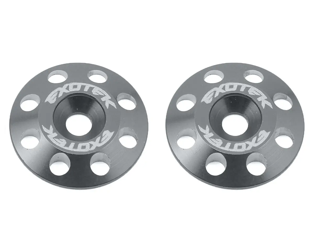 Exotek Flite V2 16Mm Aluminum Wing Buttons (2) (Gun Metal) 1