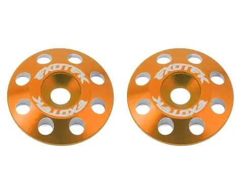 Exotek Flite V2 16Mm Aluminum Wing Buttons (2) (Orange) 1