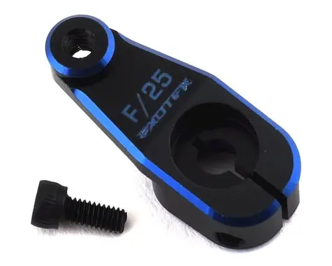 Exotek Ae Aluminum Hd Servo Horn (Black/Blue) (25T - Futaba/Savox/Protek) 1
