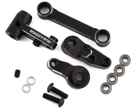 Exotek Tlr 22S Drag Hd Aluminum Steering Set (Silver/Black) 1