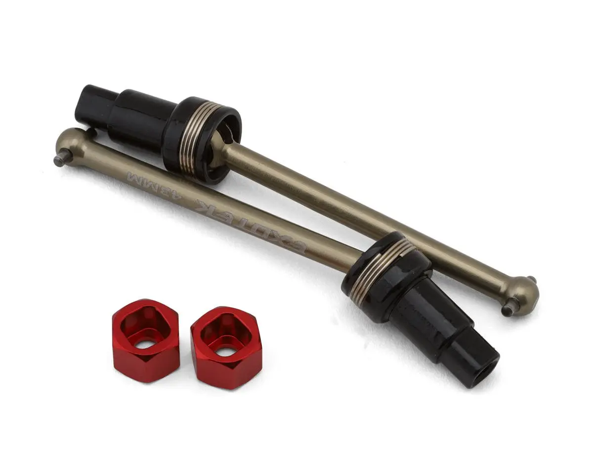 Exotek Losi® Nascar/Arrma Mojave Aluminum 41Mm Front Cvd Driveshafts & Hexes Set 1