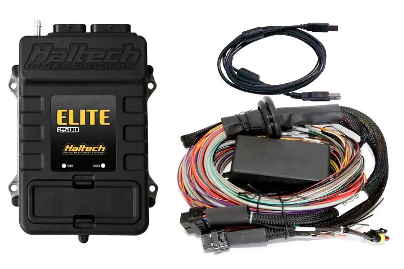 Haltech Elite 2500 + Premium Universal Wire-In Harness Kit Length: 2.5M (8') 1