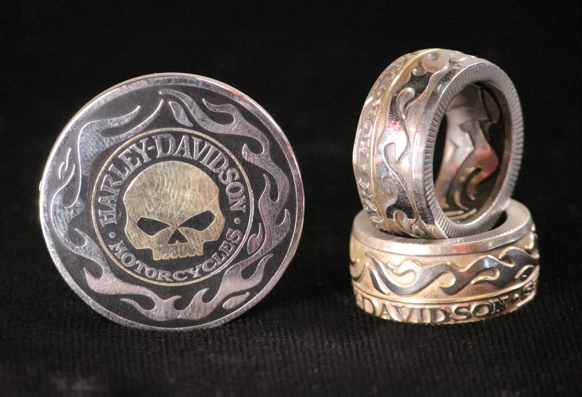 Harley Davidson Coin Ring 1