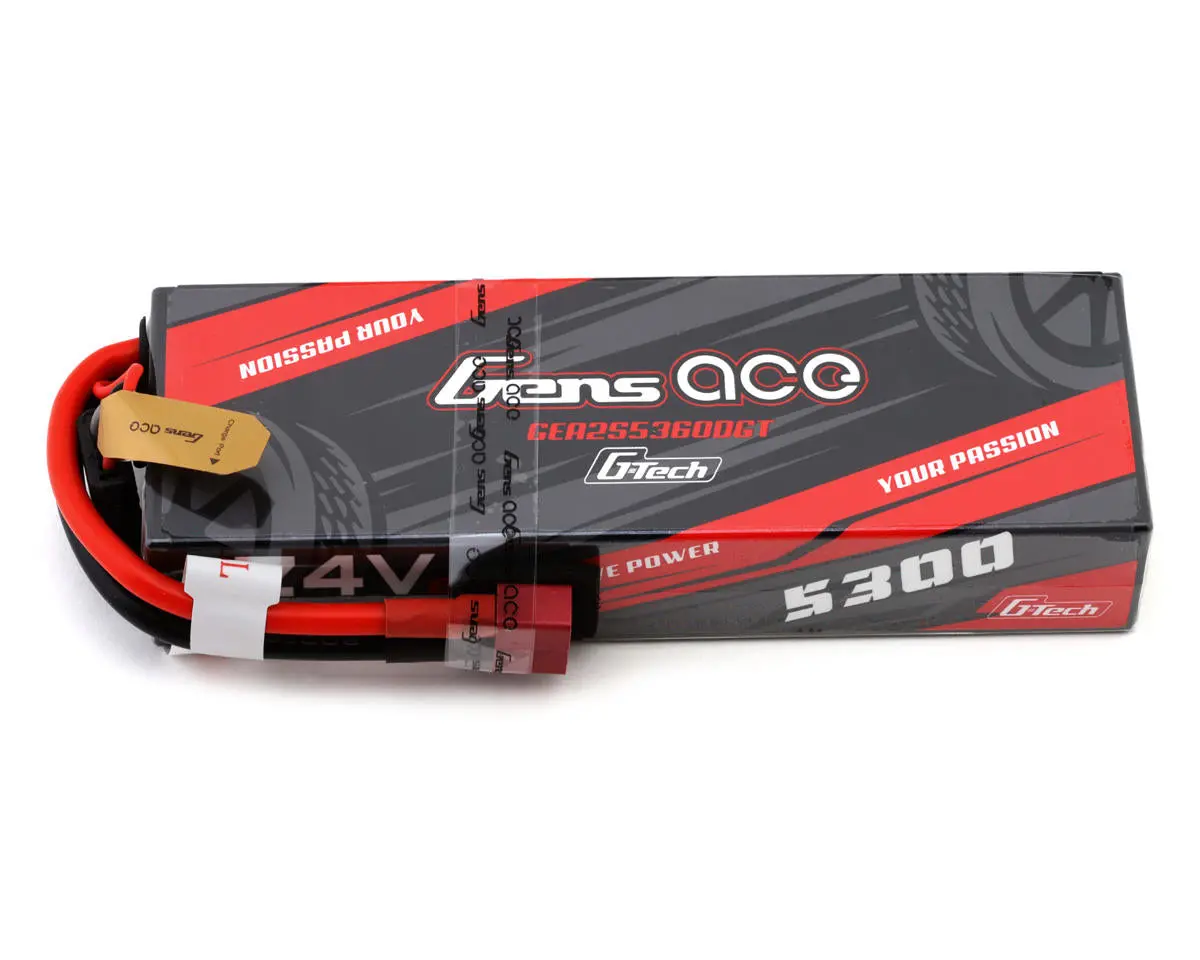 Gens Ace G-Tech Smart 2S Lipo Battery 60C (7.4V/5300Mah) W/T-Style Connector 1