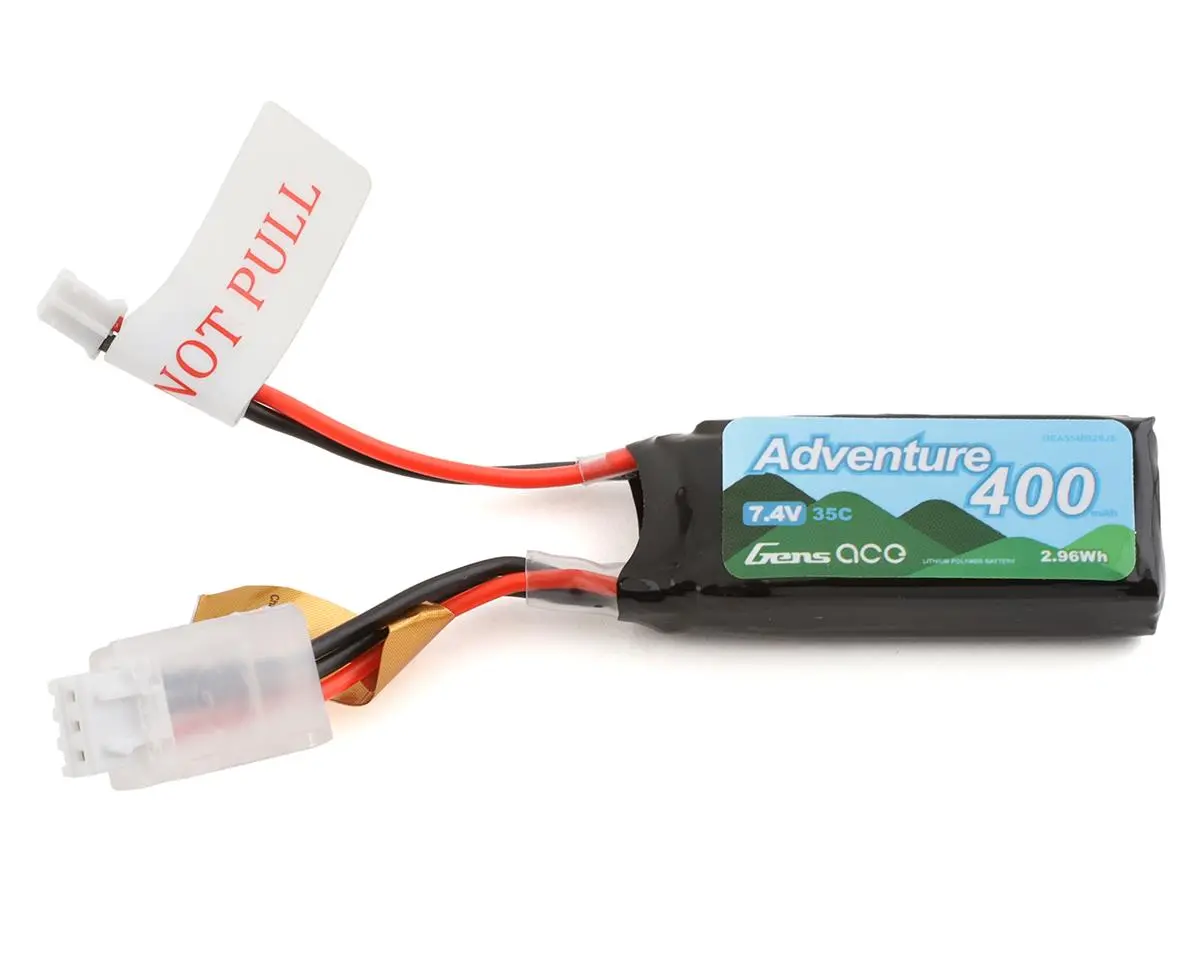 Gens Ace Adventure 2S Lipo Battery 35C (7.4V/400Mah) W/Jst-Ph2.0 Connector 1