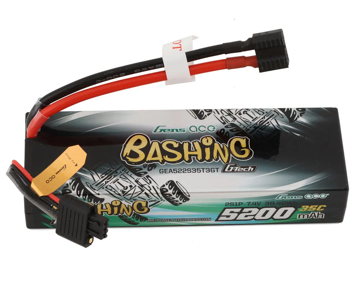 Gens Ace 2S G-Tech Smart "Bashing" Lipo Battery 35C (7.4V/5200Mah) W/Universal Connector 1