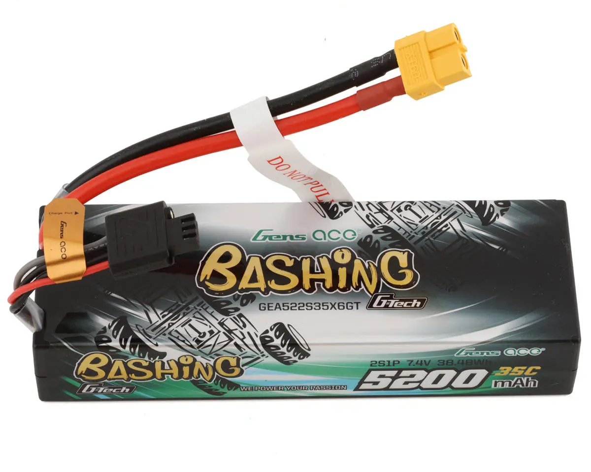 Gens Ace 2S G-Tech Smart "Bashing" Lipo Battery 35C (7.4V/5200Mah) W/Xt-60 1