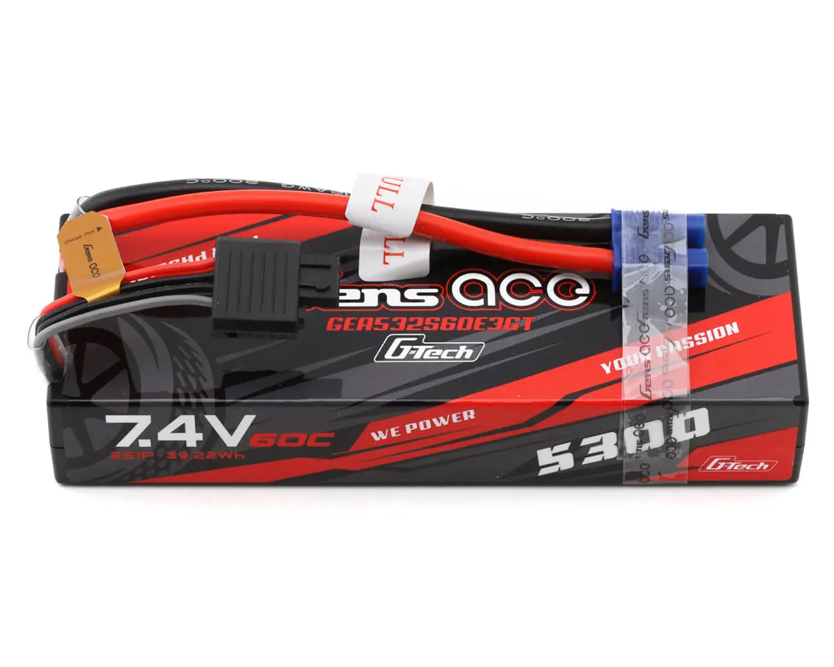 Gens Ace G-Tech Smart 2S Lipo Battery 60C (7.4V/5300Mah) W/Ec3 Connector 1