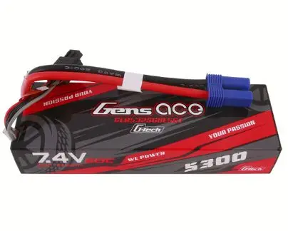 Gens Ace G-Tech 5300Mah 2S 7.4V 60C Lipo Ec5 Plug 1
