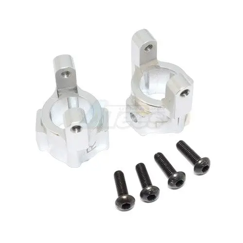 Gpm Racing Aluminum Front C-Hub - 1Pr Set Silver 1