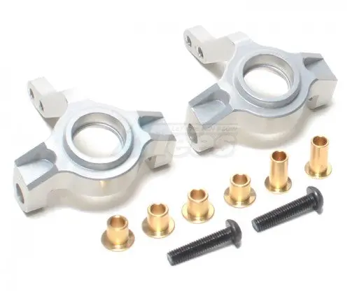 Gpm Racing Aluminum Front Knuckle Arm - 1Pr Set Silver 1