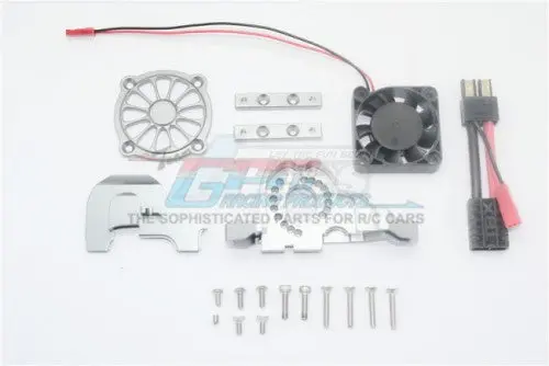 Gpm Racing Aluminium Motor Mount+Upper Spur Gear Case Cover W. Cooling Fan 1