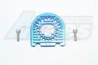Gpm Racing Aluminum Motor Mount Plate With Heat Sink Fins - 3Pcs Set Blue 1