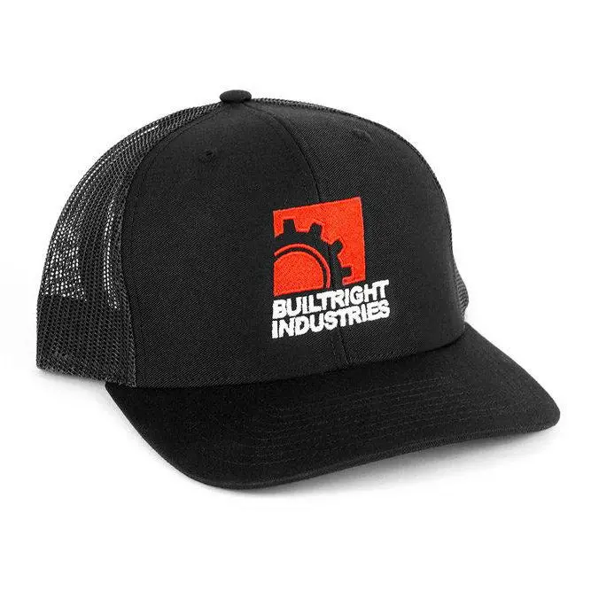 Builtright Industries Gearbox Logo Hat - Black Mesh 1