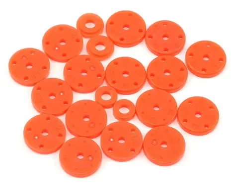 Hb Racing Shock Piston Set (16) (4 X 1.2/1.3/1.4Mm/Blank) 1