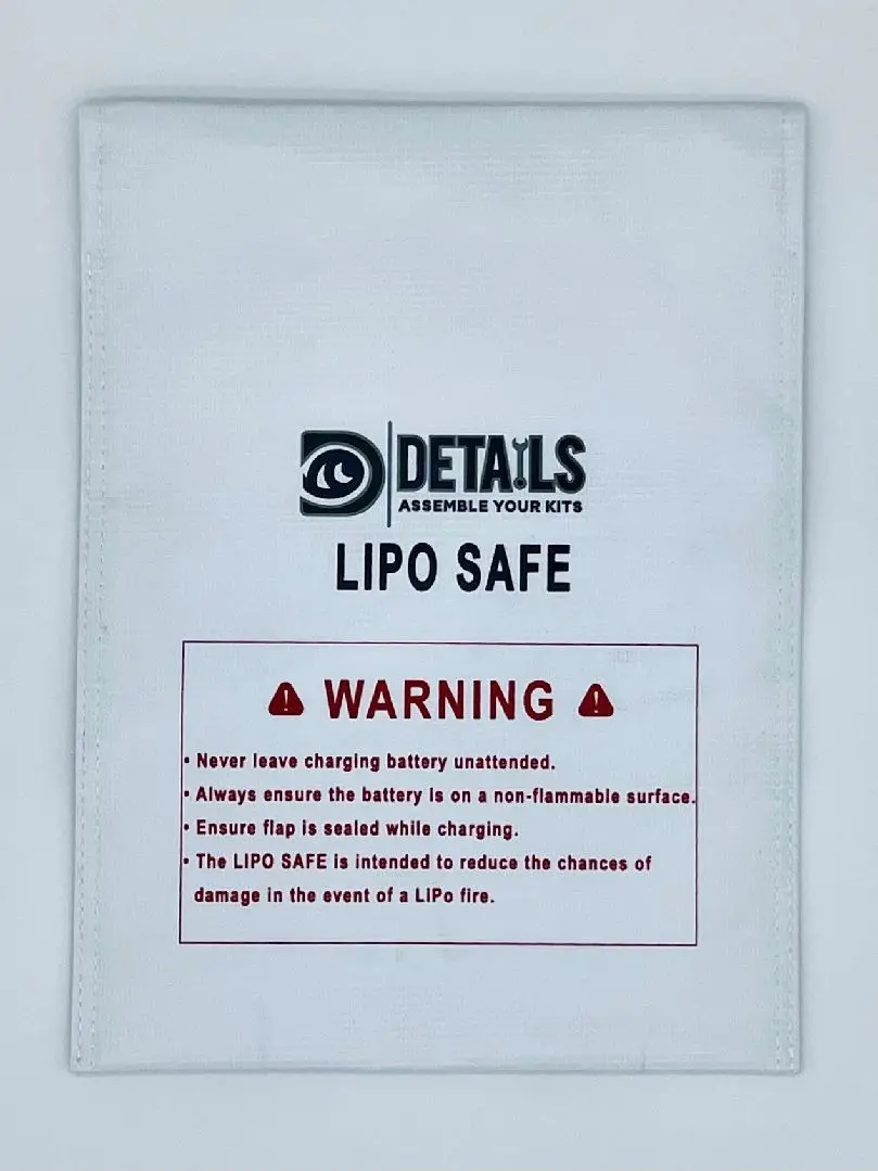 Hobby Details Lipo Battery Safe Bag (White) (23X30cm) 1