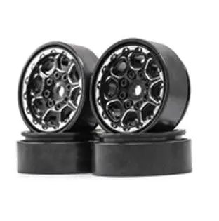 Hobby Details 1.0" Cnc Beadlock Wheels, Trx-4M (Black/Black) (4) 1