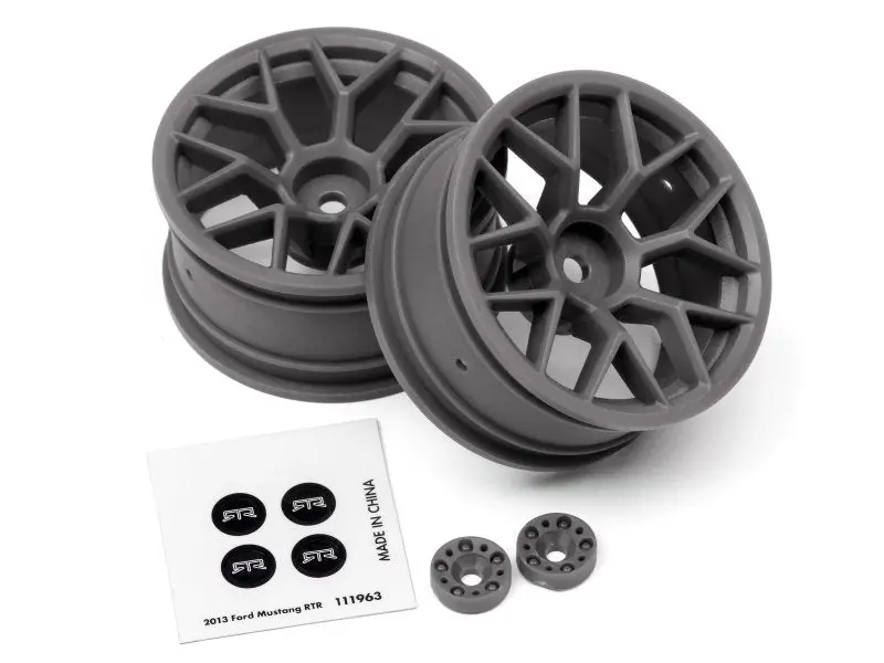 Hpi Gunmetal Rtr Wheel, 26Mm In Width, 6Mm Offset, (2Pcs) 1