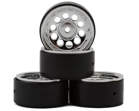 Hpi Cs-10 Beadlock 1.2" Composite Micro Beadlock Wheels (Chrome) (4) 1