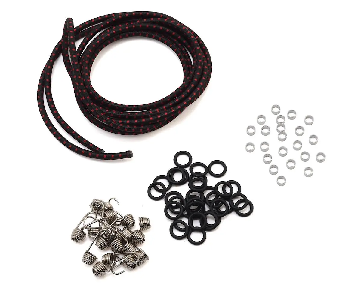 Hot Racing 1/10 Scale Bungee Cord Kit (Black/Red) 1