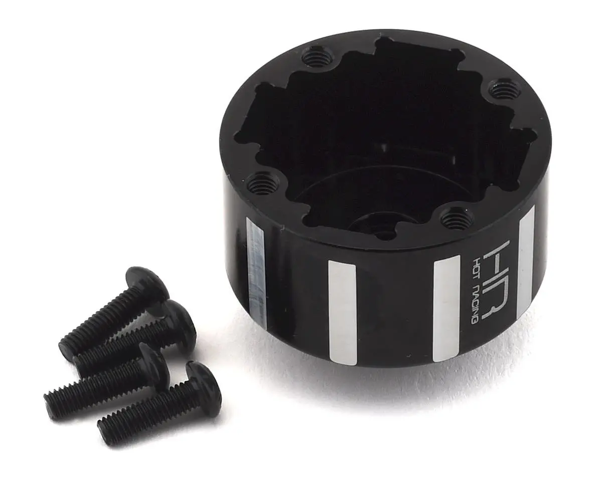 Hot Racing Aluminum Differential Carrier Case (Black) 1