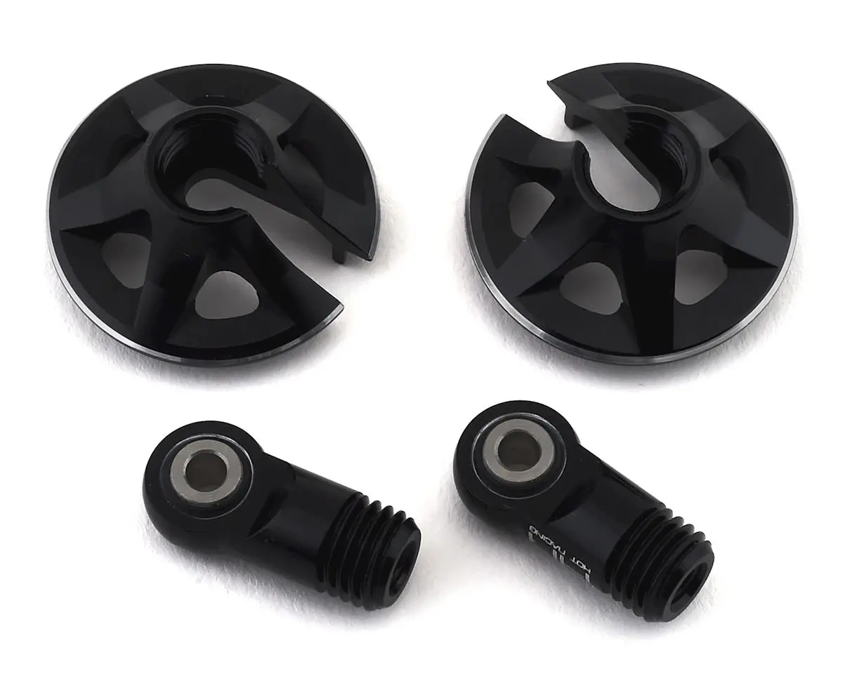 Hot Racing Locking Aluminum Shock End (Black) 1