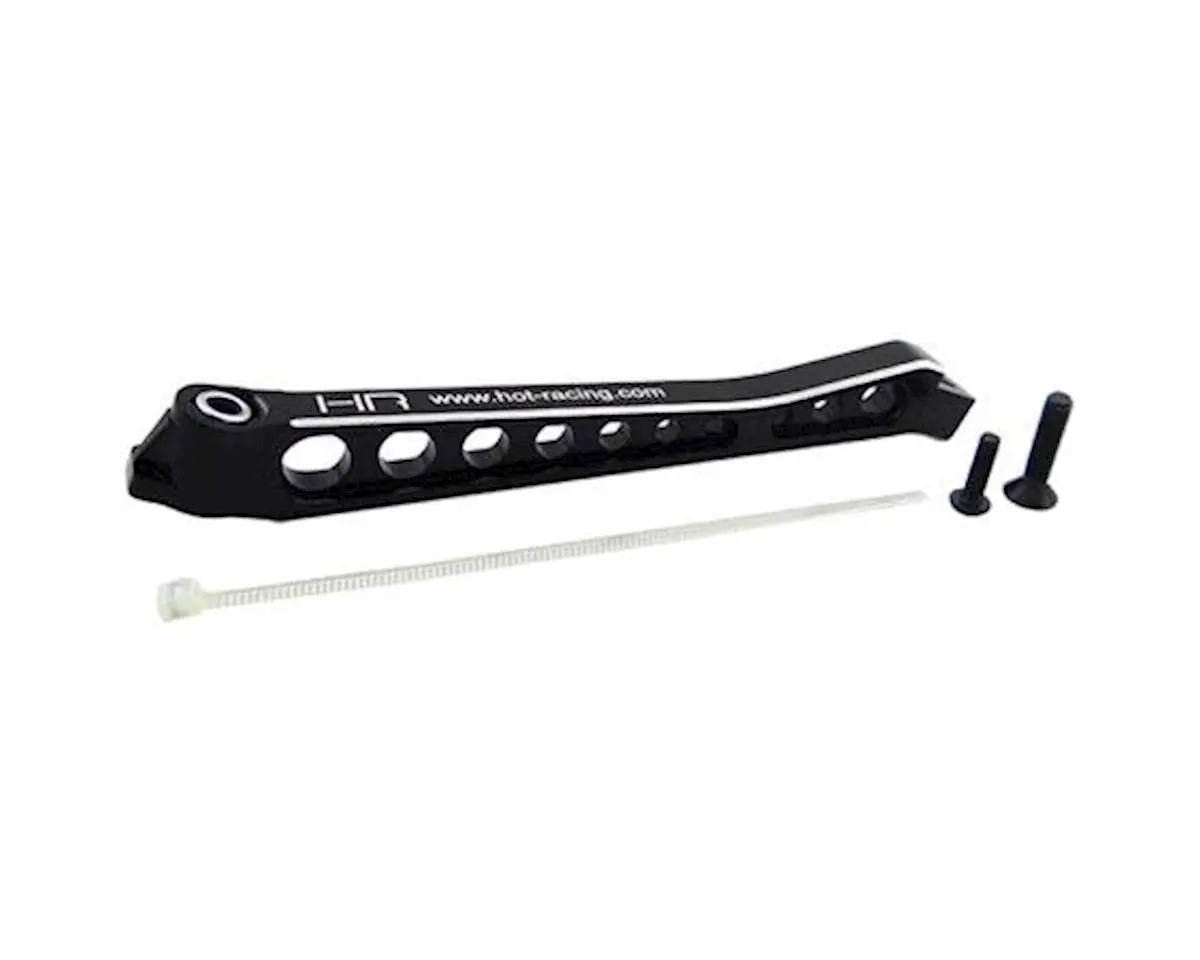 Hot Racing Aluminum Front Chassis Brace (Black) 1