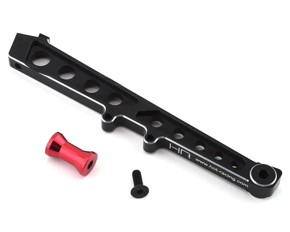 Hot Racing Aluminum Rear Chassis Brace (Black) 1