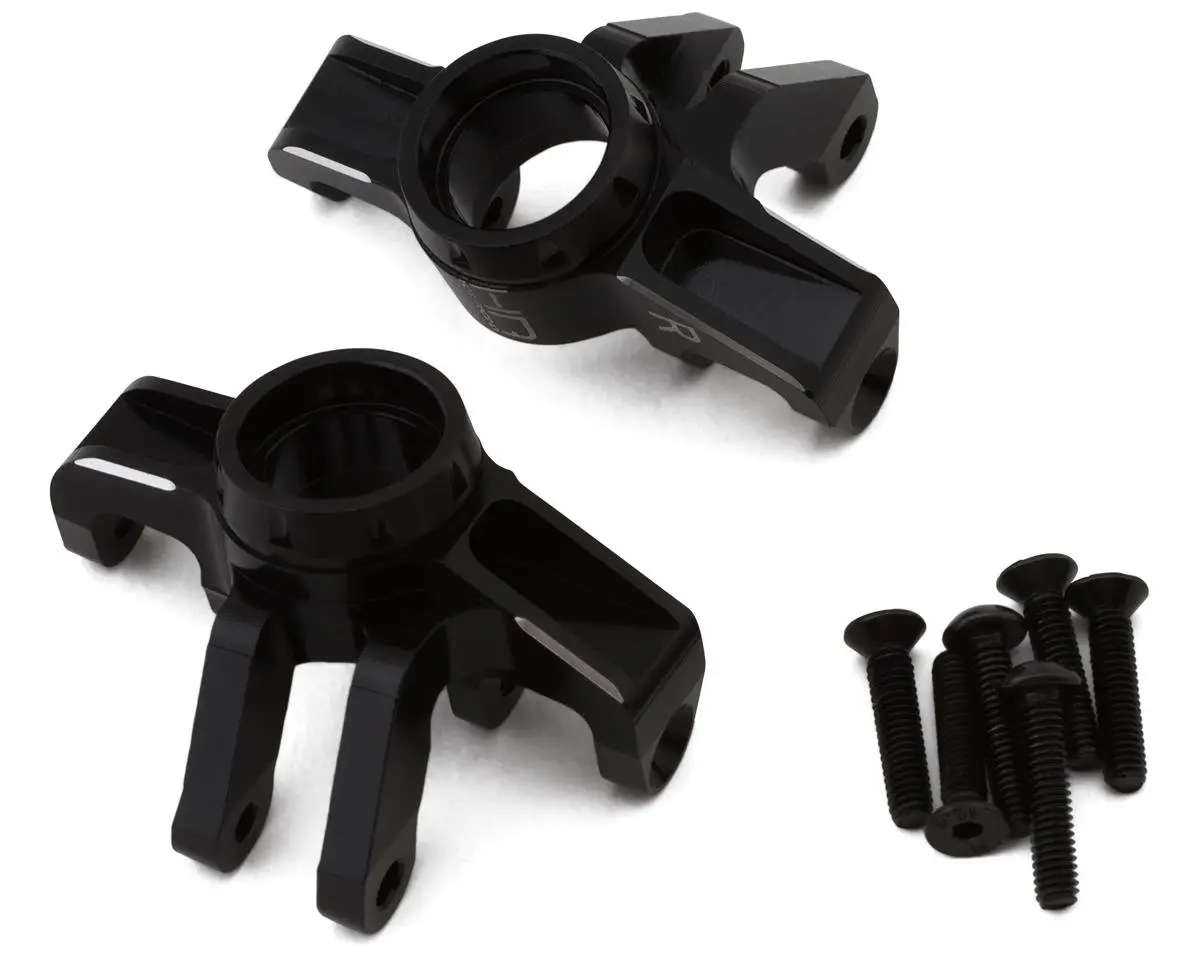 Hot Racing Arrma Grom Aluminum Front Steering Knuckle Set (Black) (2) 1