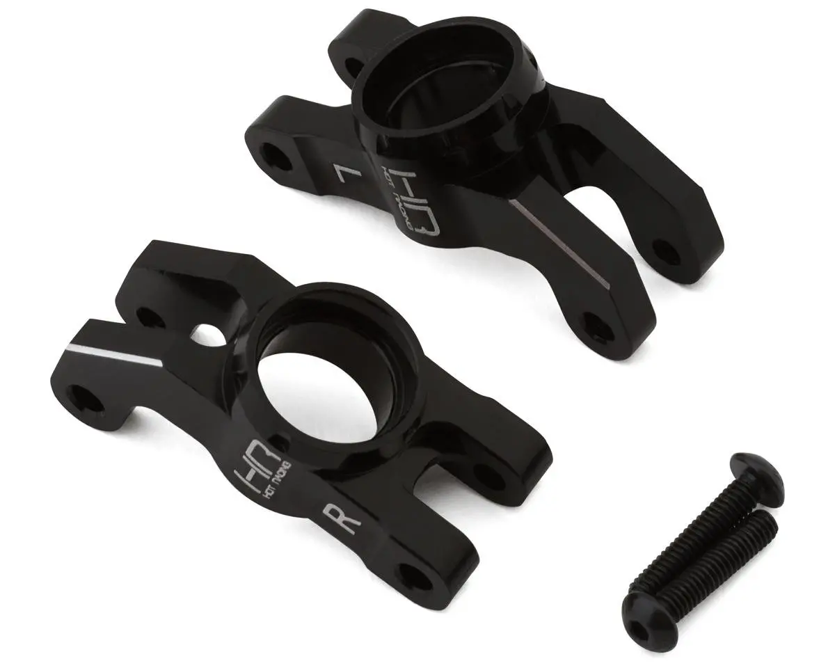 Hot Racing Arrma Grom Aluminum Rear Hub Carrier Set (Black) (2) 1