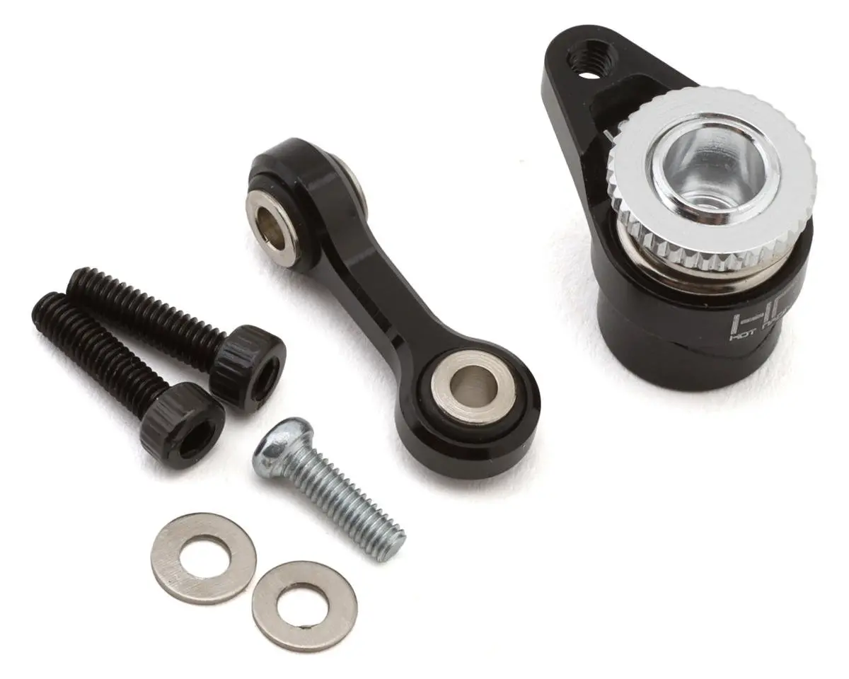 Hot Racing Arrma Grom Aluminum Servo Saver Set (Black) (25T) 1