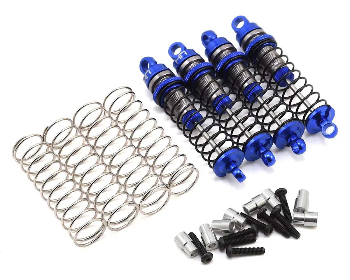 Hot Racing Traxxas 1/16 Threaded Aluminum Shocks (Blue) 1