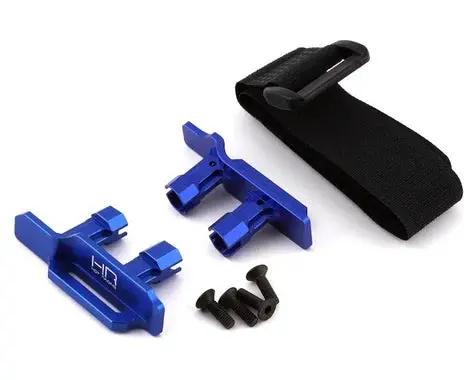 Hot Racing Traxxas Maxx Tall Battery Hold-Downs (Blue) 1