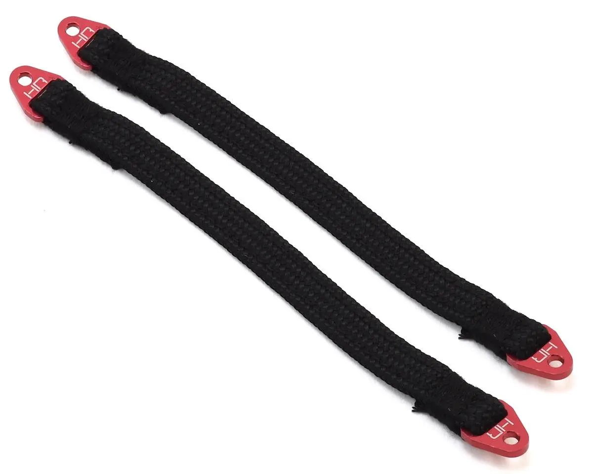 Hot Racing 140Mm Suspension Travel Limit Straps (2) (Red) 1