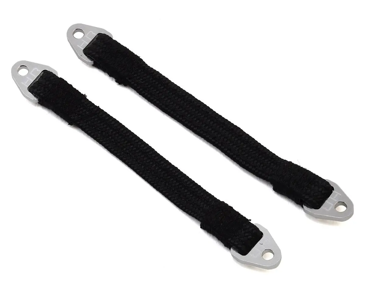 Hot Racing 95Mm Suspension Travel Limit Straps (2) (Silver) 1