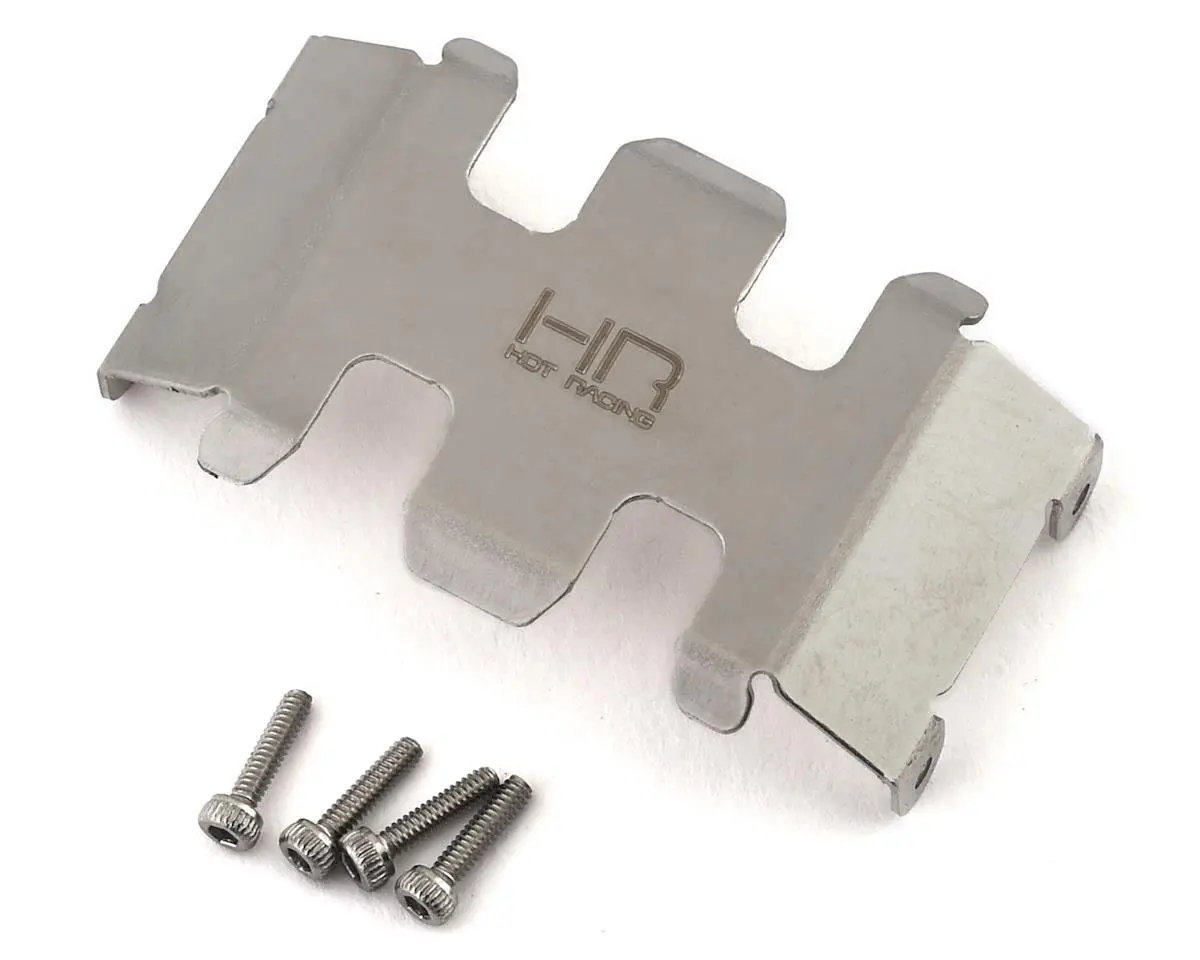 Hot Racing Axial Scx24 Stainless Steel Center Belly Skid Plate 1