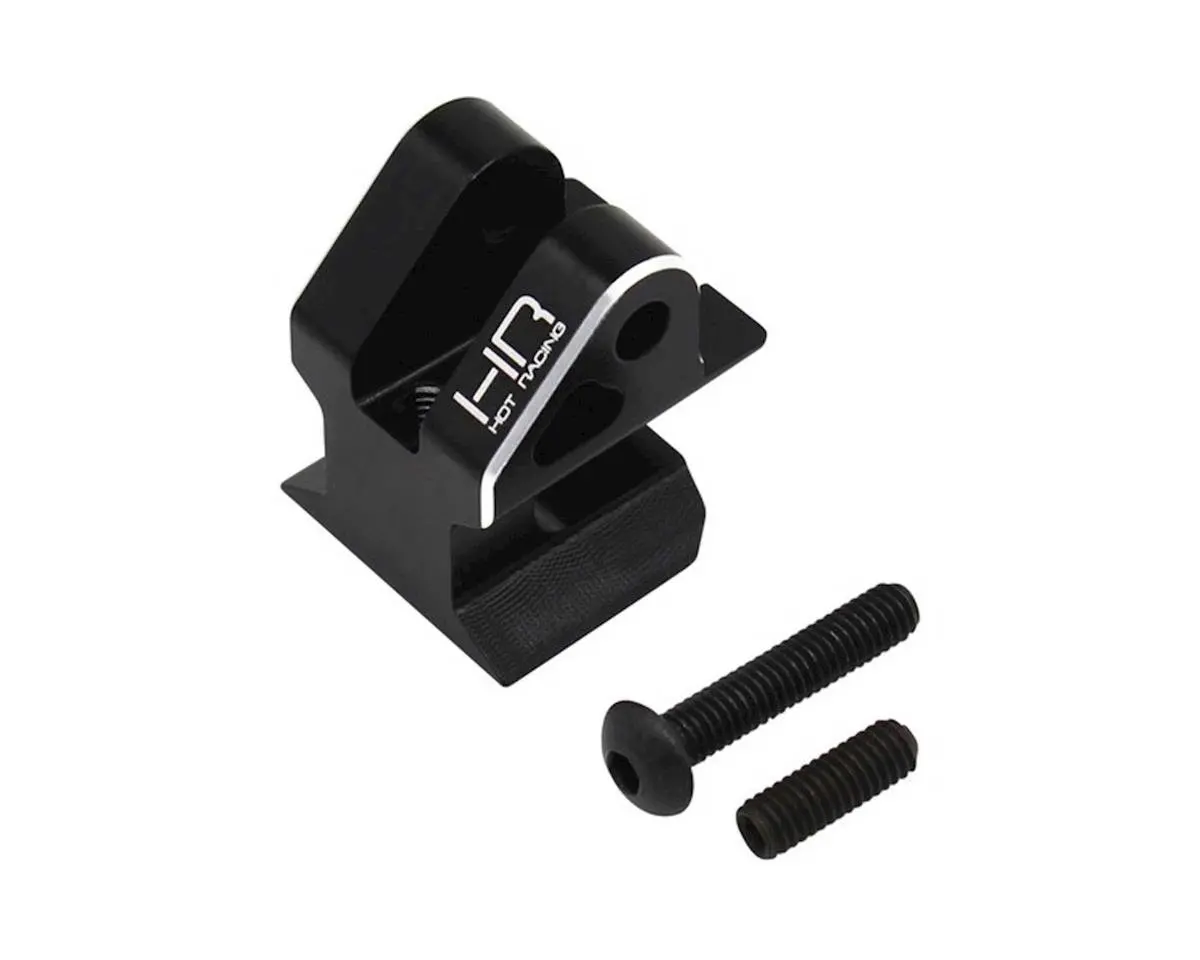 Hot Racing Aluminum Front Center Brace Mount (Black) 1